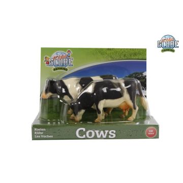 Kids Globe Farming Koeien zwart/wit staand 2 stuks 1:32 571873