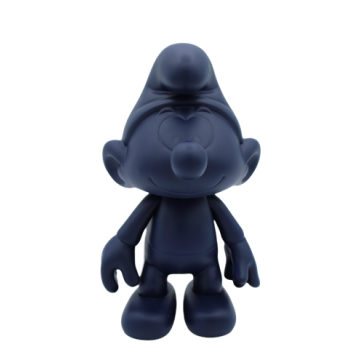 Zwartekleurige Smurf 20 cm