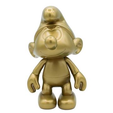 Goudkleurige Smurf 20 cm