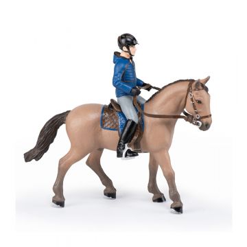 Papo Horses Lopend Paard met Mannelijke Ruiter 51565