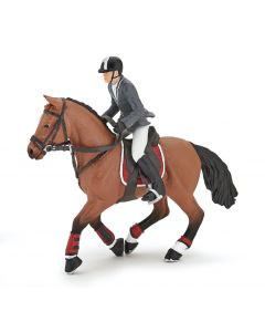 Papo Horses Dressuur Paard met Ruiter Jongen 51561