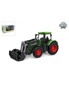 Kids Globe Farming Tractor met frontlader groen 27 cm 540472