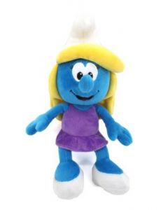 Pluche Smurfin met paarse jurk - 20 cm 702009