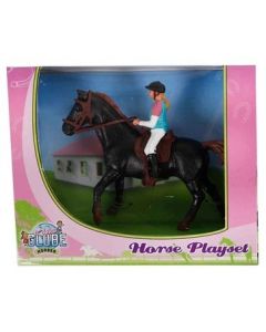 Kids Globe Horses Paard met Amazone donkerbruin 640078