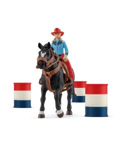 Schleich Farm World Cowgirl barrel race plezier 42576